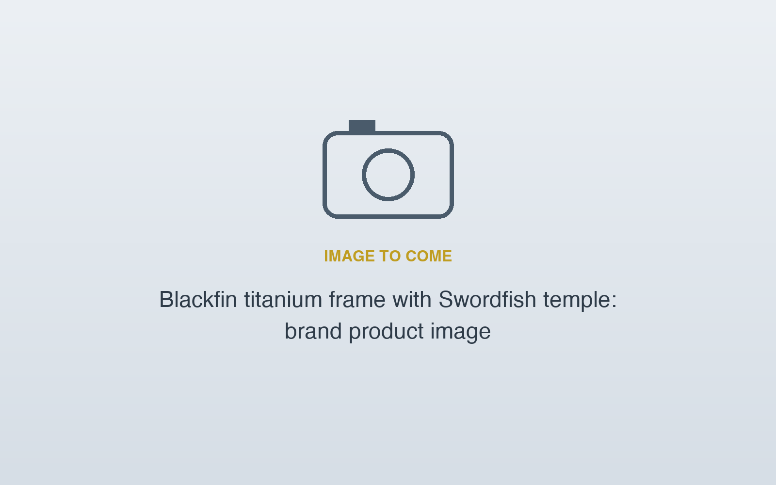Placeholder – Blackfin titanium frame with Swordfish temple: brand product image